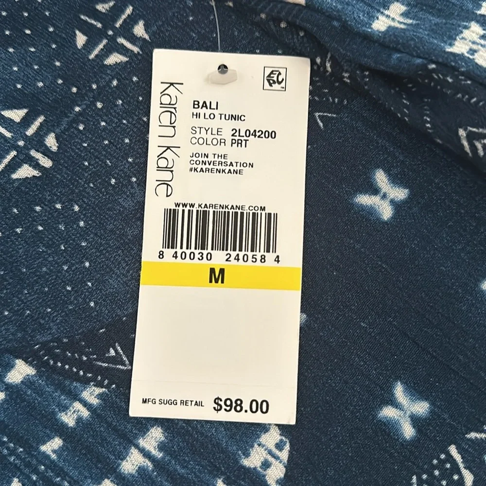 NWT Karen Kane Loose Fit Hi Lo Tunic  M (could fit M-XL) - Picture 4 of 5